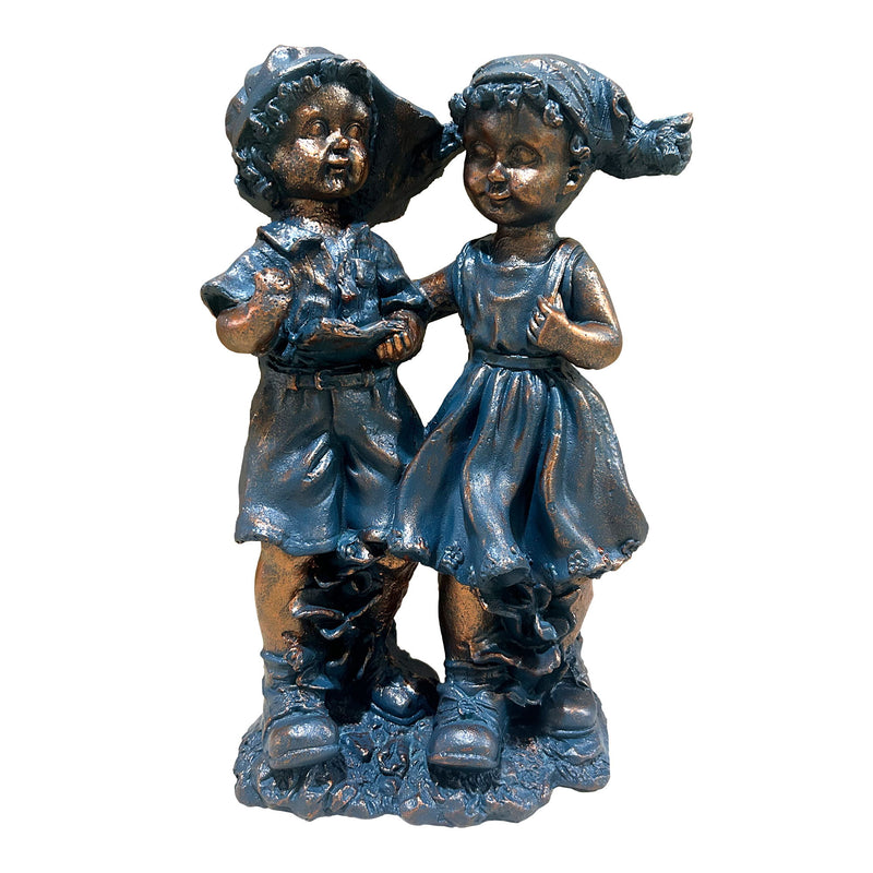 Magnesium Oxide Statues Of A Boy And A Girl, Perfect As Garden Lawn Ornaments, Are Ideal For Backyards, Lawns, And Patios.