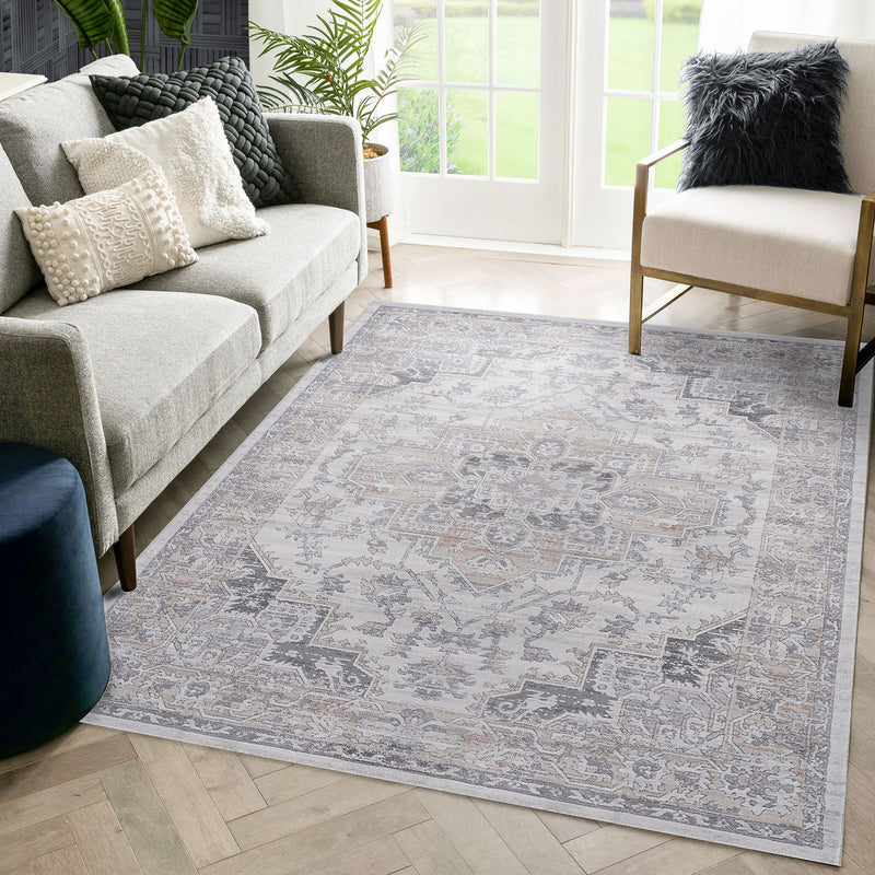 Marfi - 8' X 10' Oriental Area Rug - Ivory