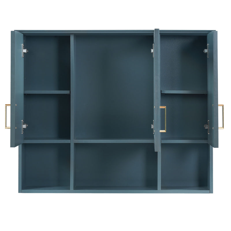 Modern Wall Mounted Medicine Cabinet With Adjustable Shelves, Soft Close Doors, High Define Mirror
