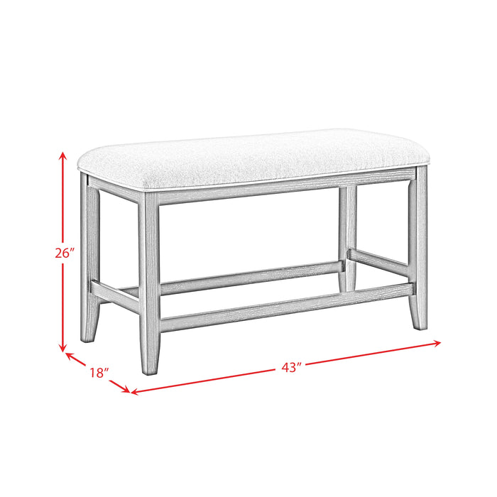 Elodie Counter Height Dining Set in Charcoal
