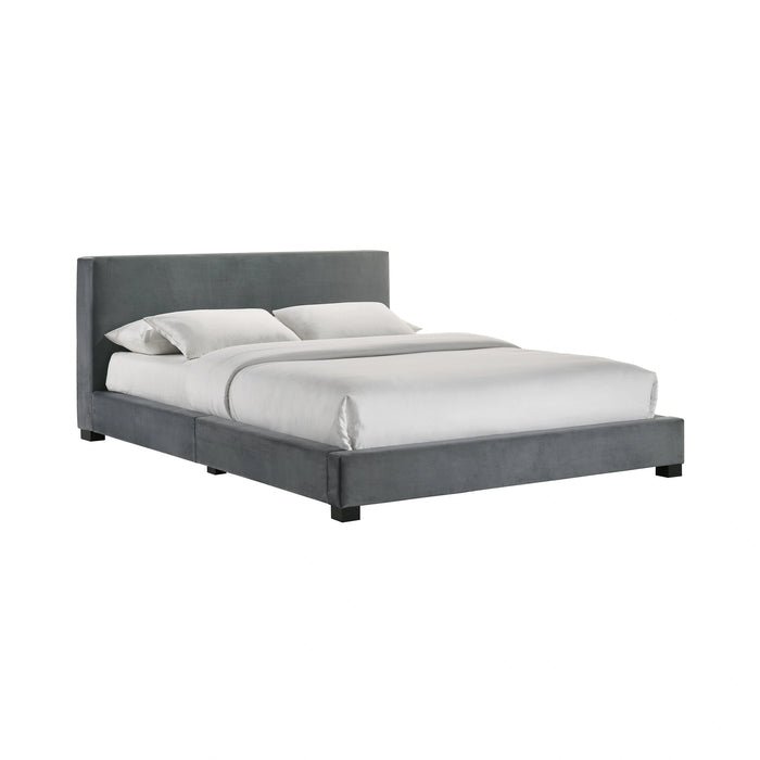 Brookhaven UPH Bed in Grey Velvet