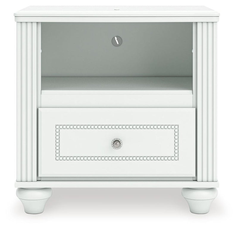 Kozlani - One Drawer Night Stand - White