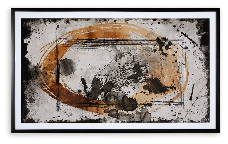 Clefting - Wall Art - Black / Caramel / Tan