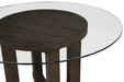 Cityscape 52" Round Dining Table Base-Walnut