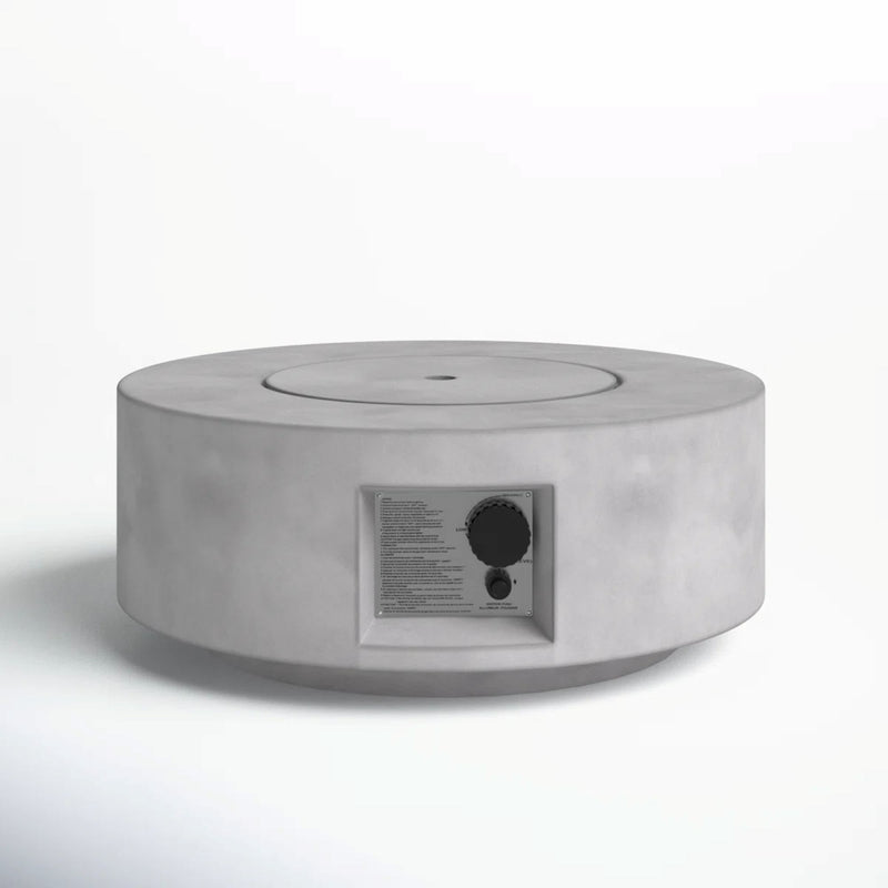 Reinforced - Propane Gas Outdoor Fire Pit Table With Lid