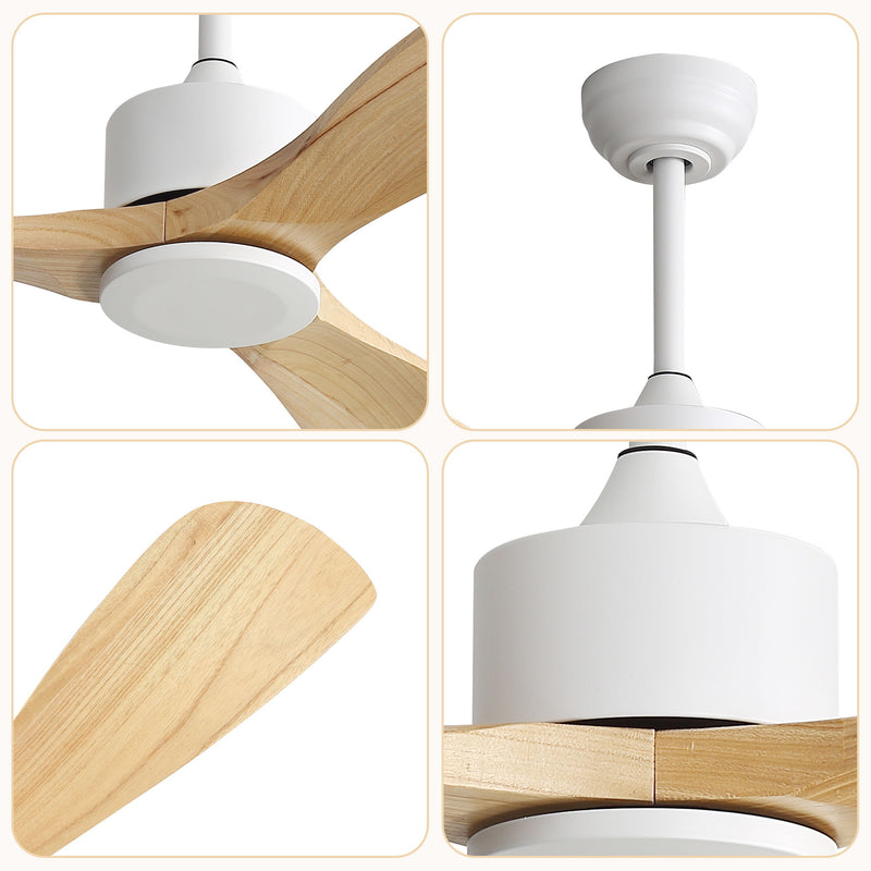 52" All Ceiling Fan With DC Reversible Motor, 3 Blades