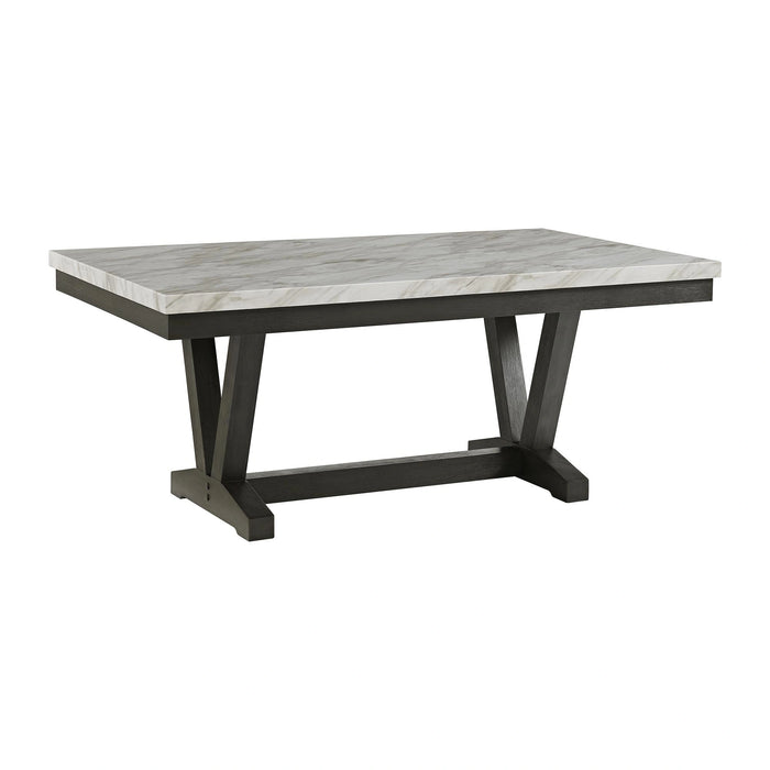 Everdeen Dining Set in Charcoal-Table & Four Chairs