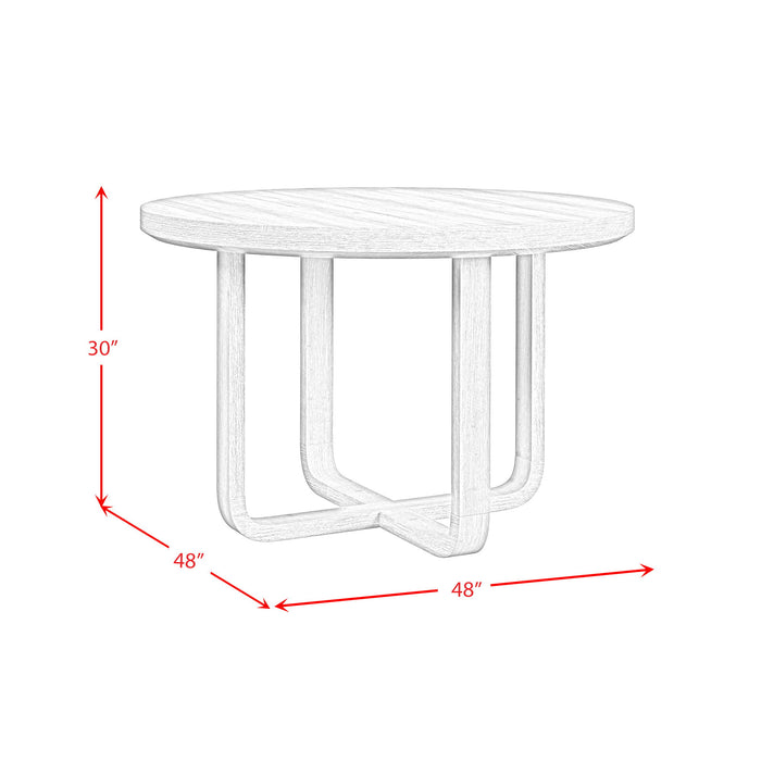 Ridgemont - 5 Piece Standard Height Dining Set (Round Table And Four Chairs) - Natural