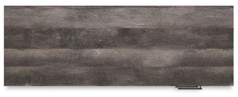 Shawburn - Home Office Desk - White / Dark Charcoal Gray