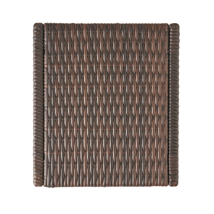 Bucharest - End Table C Shaped Side Table Rattan - Brown