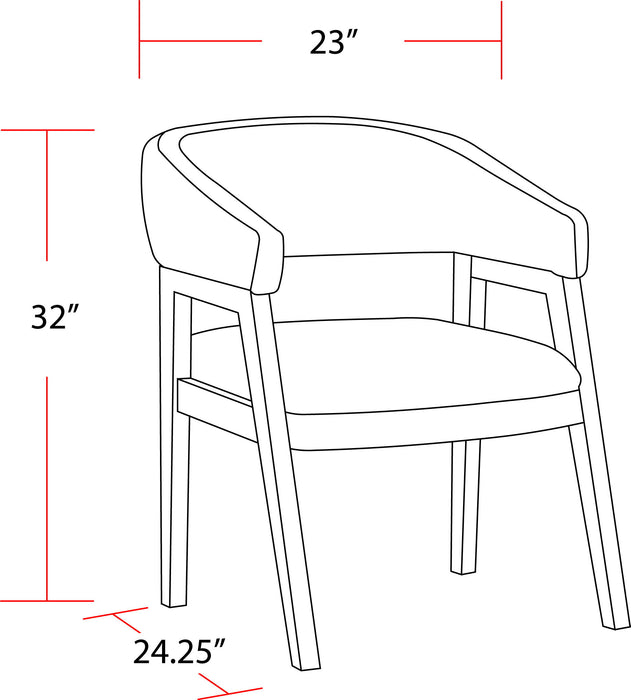 Escape - Dining Barrel Dining Chair (Set of 2) - Glazed Natural Oak / Mirage Mist