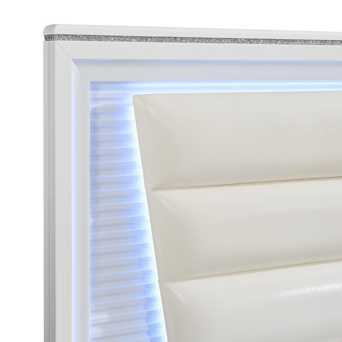 Denmark UPH Bedroom Set with Lights