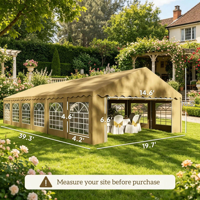 Outdoor Party Tent For Events - Brown