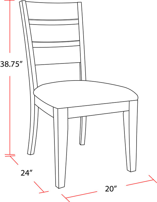 Cedar Fork - Chair For Dining Room (Set of 2) - Smoked Arabica