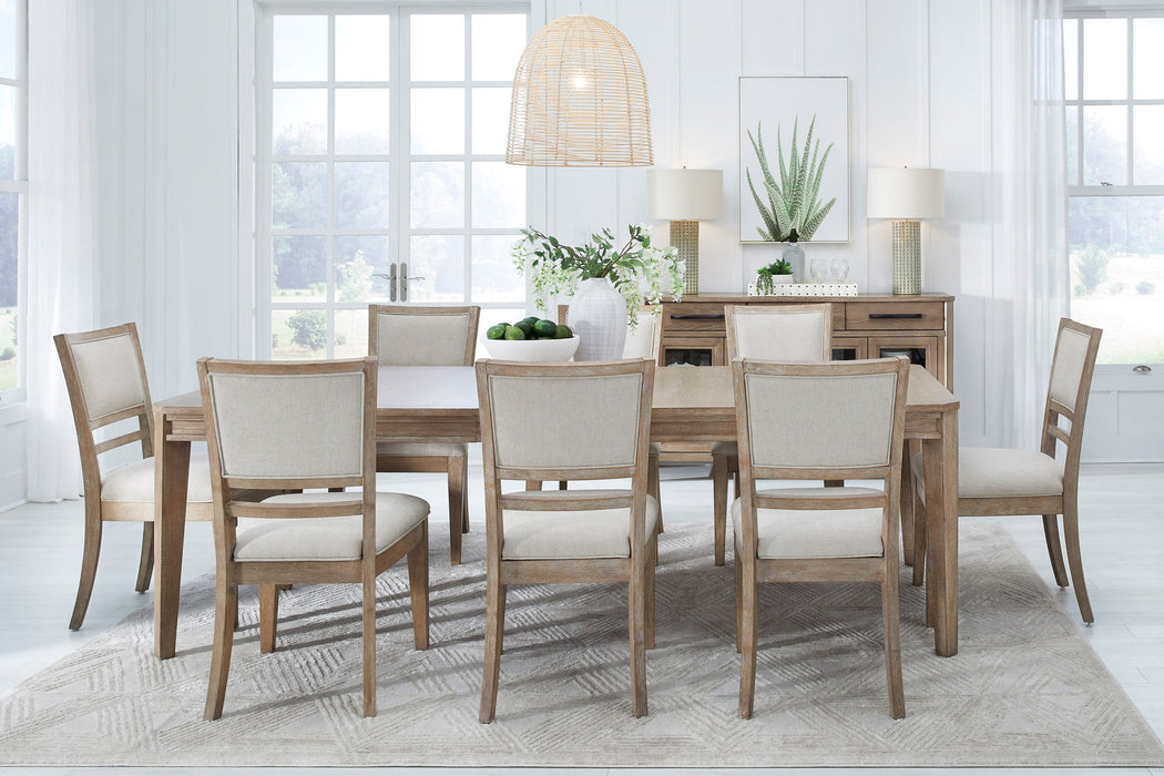 Breckenridge - Dining 78-96" Rectangular Table With 18" Leaf - Medium Brown
