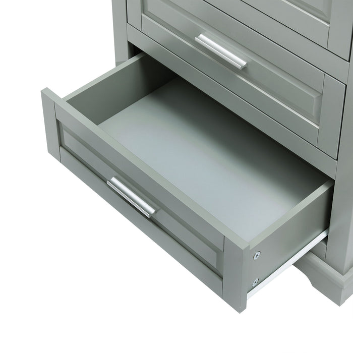 Tall Storage Cabinet With 3 Drawers For Bathroom