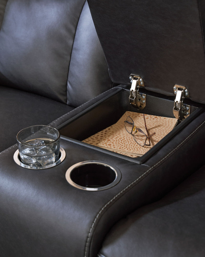 Mackmenville - Double Reclining Loveseat With Console