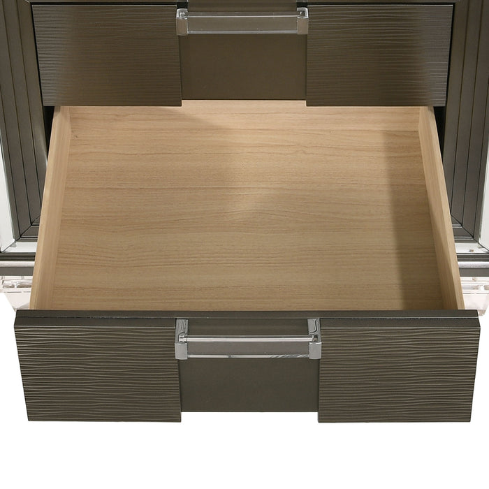 Twenty Nine - 2-Drawer Nightstand With USB - Dark Brown