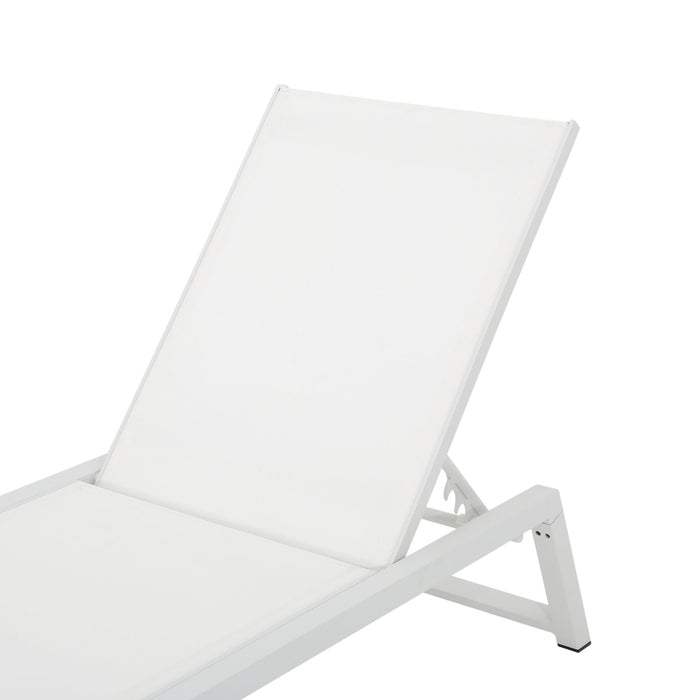 Myers - Modern Chaise Lounge Set With Adjustable Back