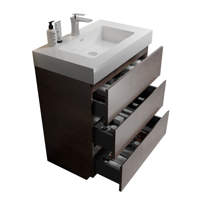 Alice - Bathroom Vanity With Large Storage, Freestanding