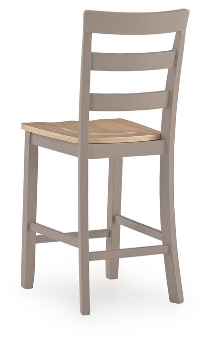 Harperfeld - Barstool (Set of 2) - Natural / Gray