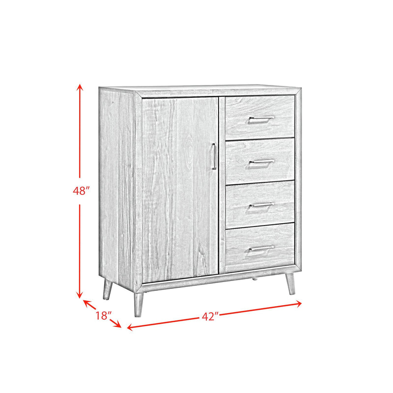 Malibu - 4-Drawer Chest - Walnut