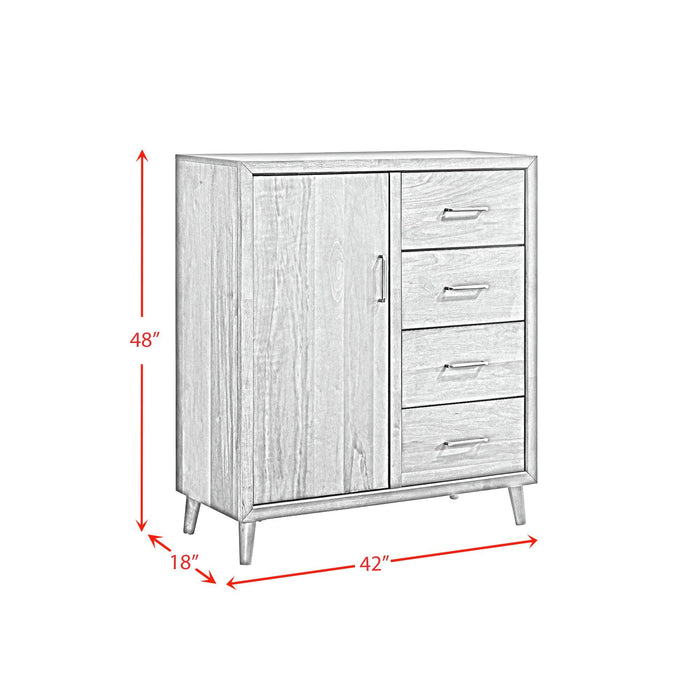 Malibu - 4-Drawer Chest - Walnut
