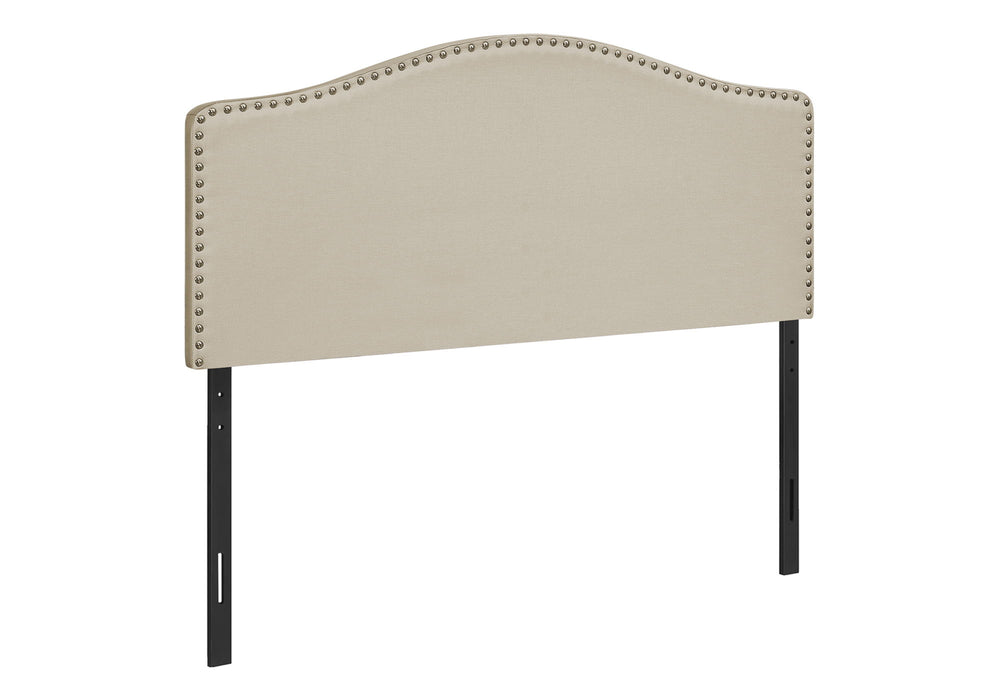 Full Size, Bed Headboard Only, Upholstered, Transitional - Beige