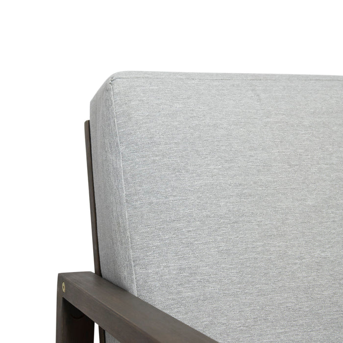 Belgian - Loveseat & Coffee Table Set With Water Resistant Cushions - Gray