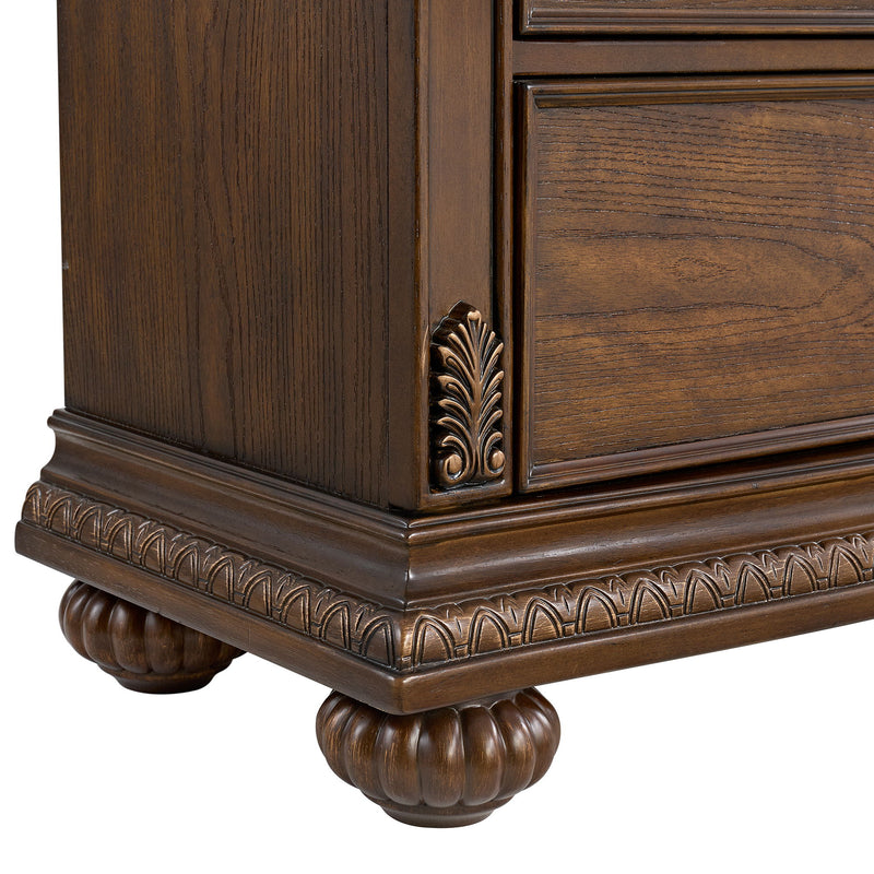 Cadenza - Nightstand With USB-C - Brown