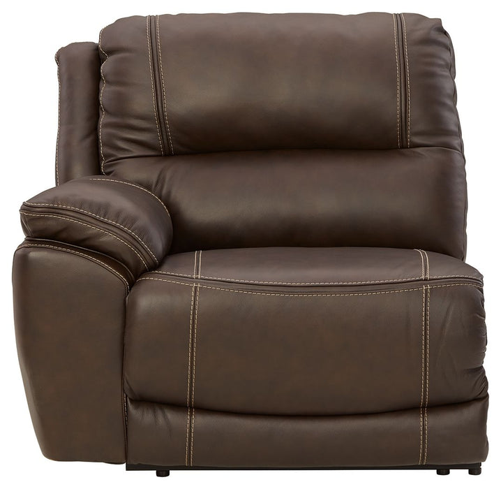 Dunleith - 9-Piece Power Reclining Sectional - Chocolate
