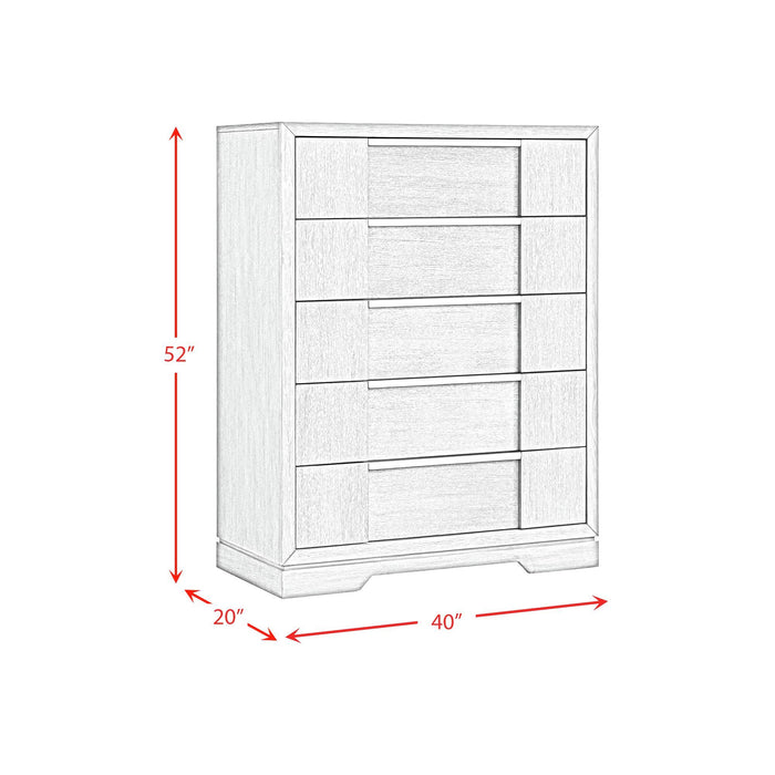 Kelis - 5 Drawer Chest - Gray