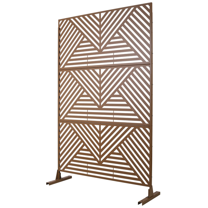 Freestanding Outdoor & Indoor Freestanding Metal Privacy Screen