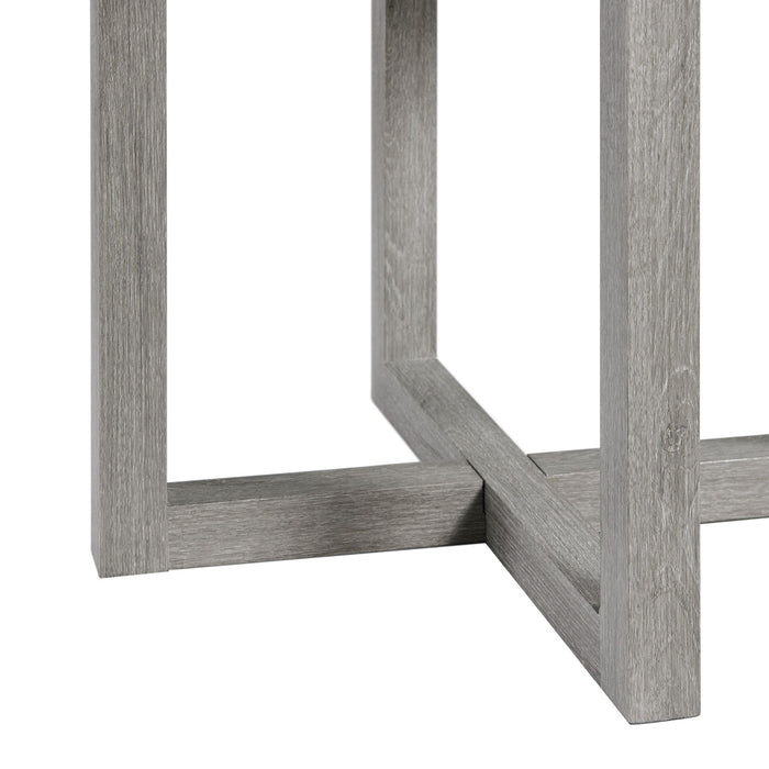 Uster - 2 Piece Occasional Set (Coffee Table And End Table) - Light Gray