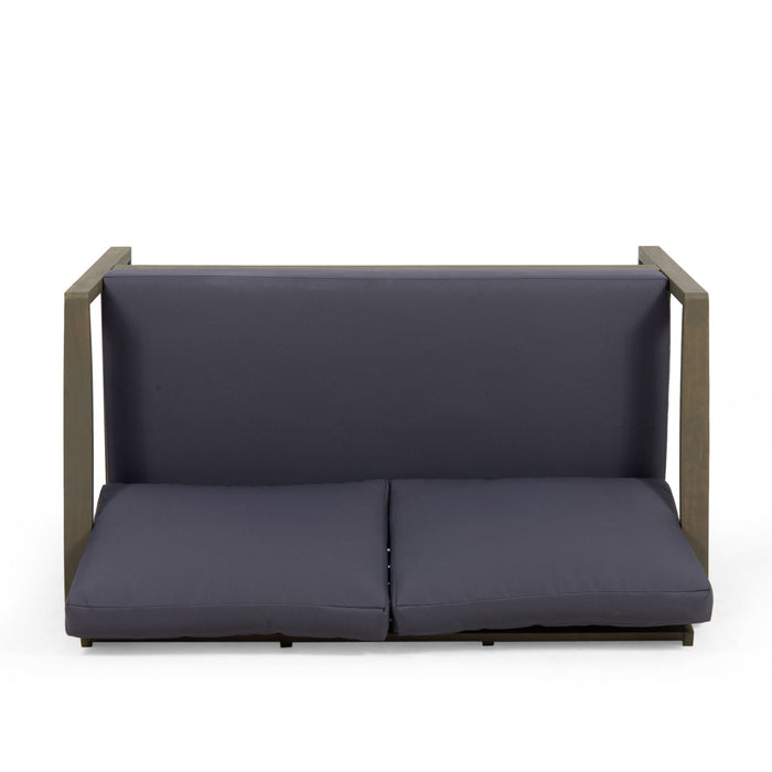 Samwell - Coffee Table & Loveseat Set With Water Resistant Cushions - Dark Gray