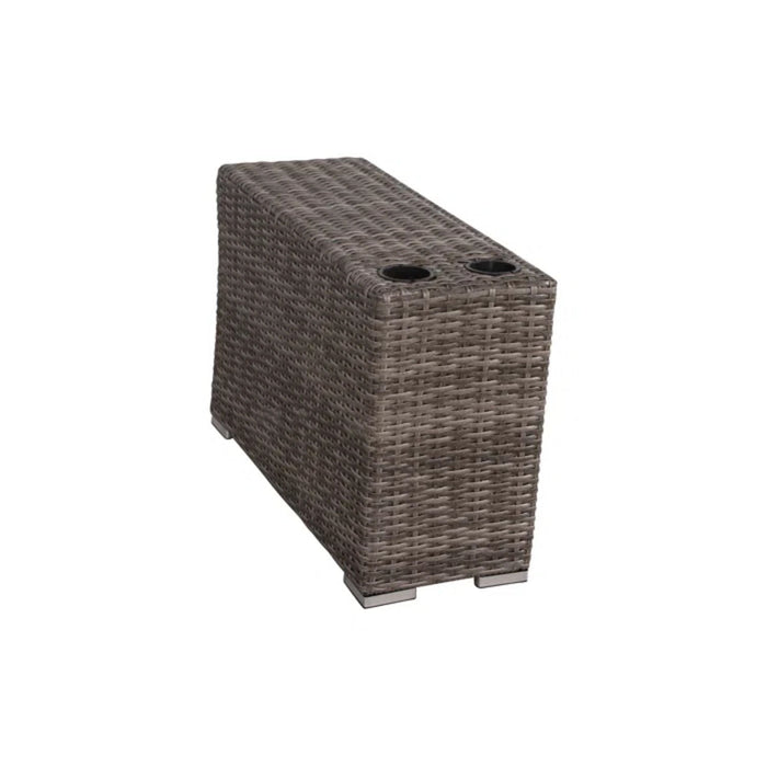 Outdoor Seating Group With Cushions 2 Person - Gray