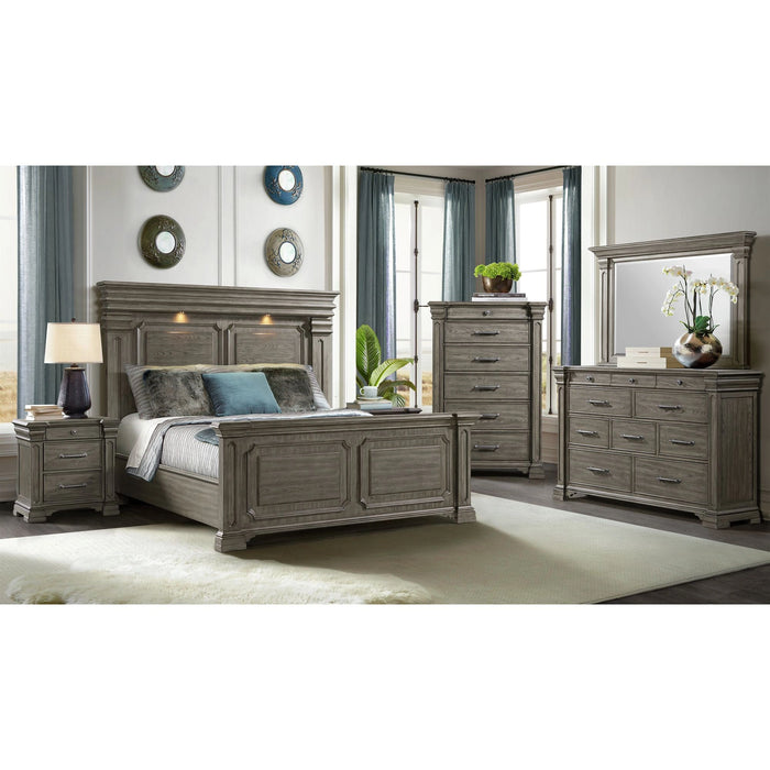 Kings Court Dresser & Mirror in Grey