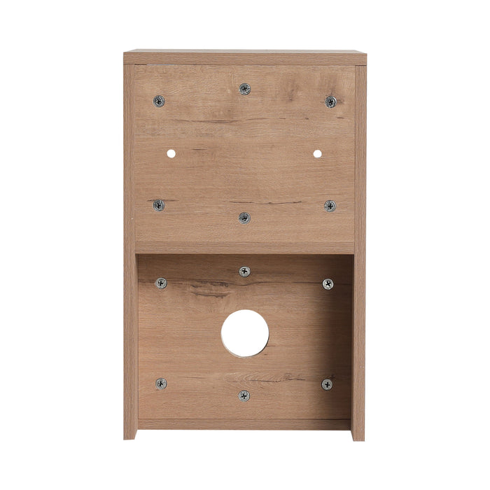 Wall Mounted Bathroom Vanity With Sink And Storage Shelves, Soft Close Doors