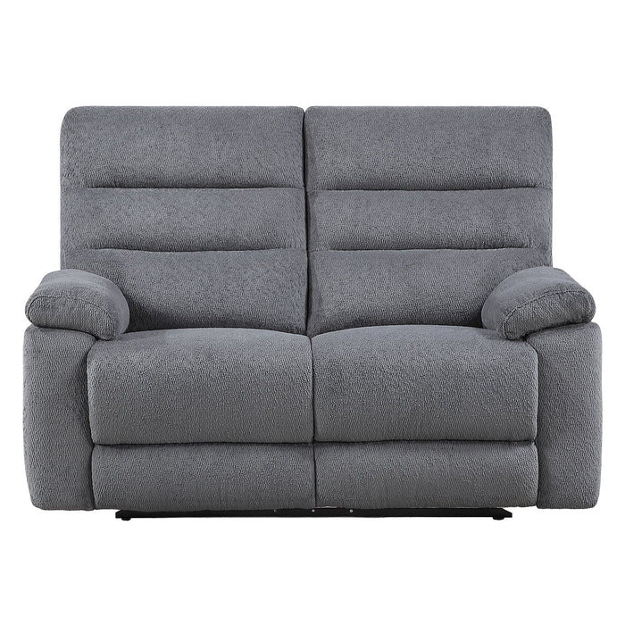 Cozy - Manual Recliner Loveseat - Gray