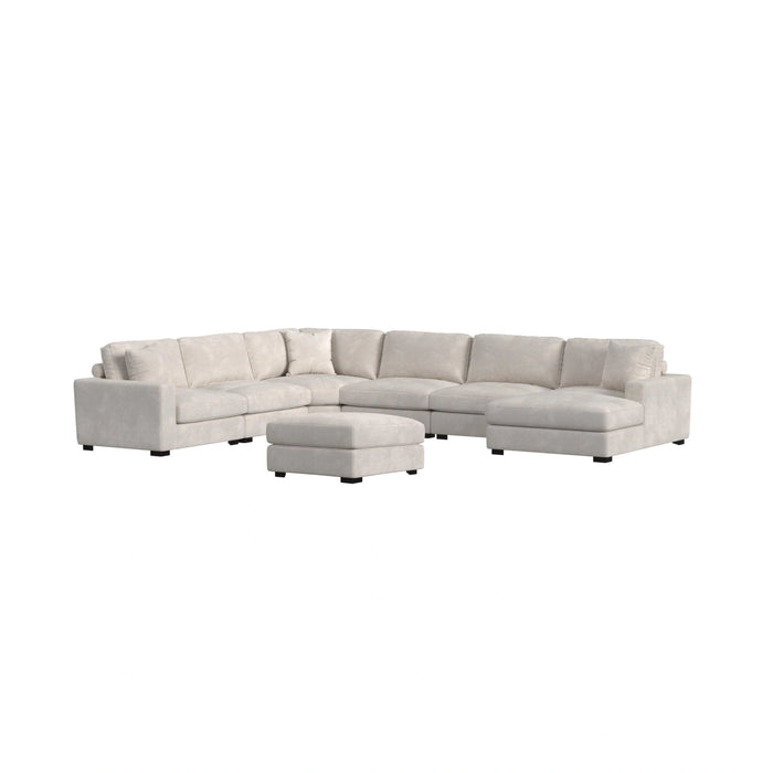 Arizona Modular Armchair/Chaise with 1 Pillow 20" in Steno Beige