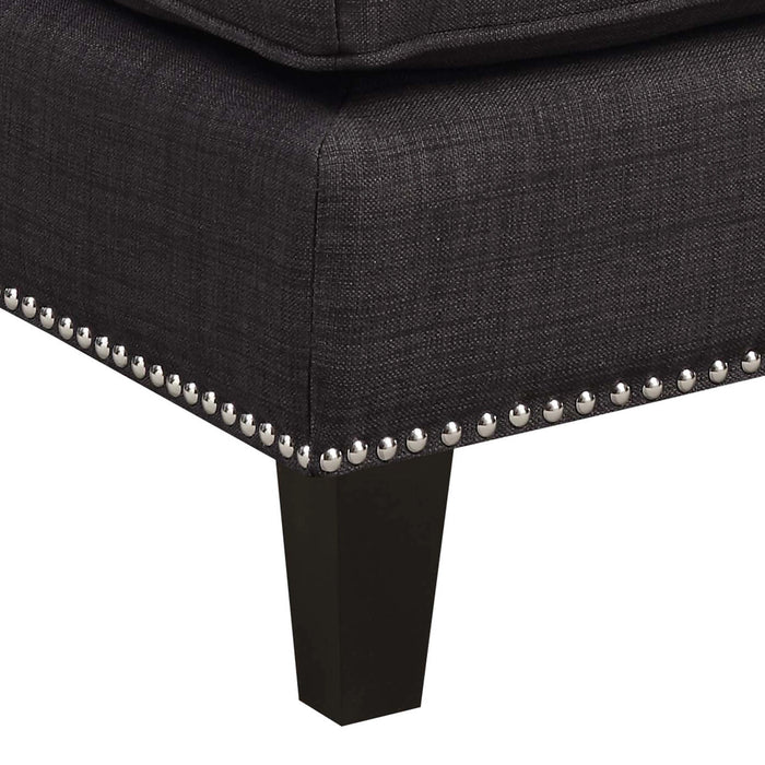 Erica 497 Ottoman W/Chrome Nail (ISTA 3)