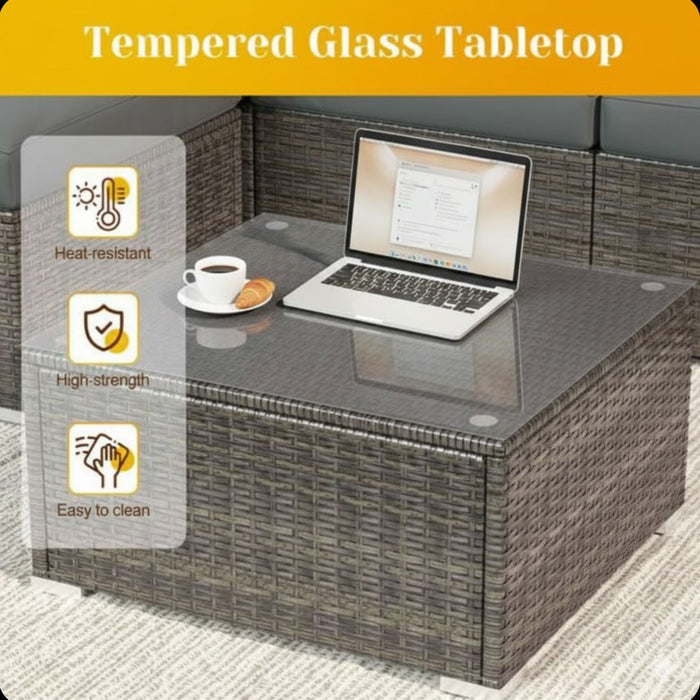 Modern Patio Set With Coffee Table