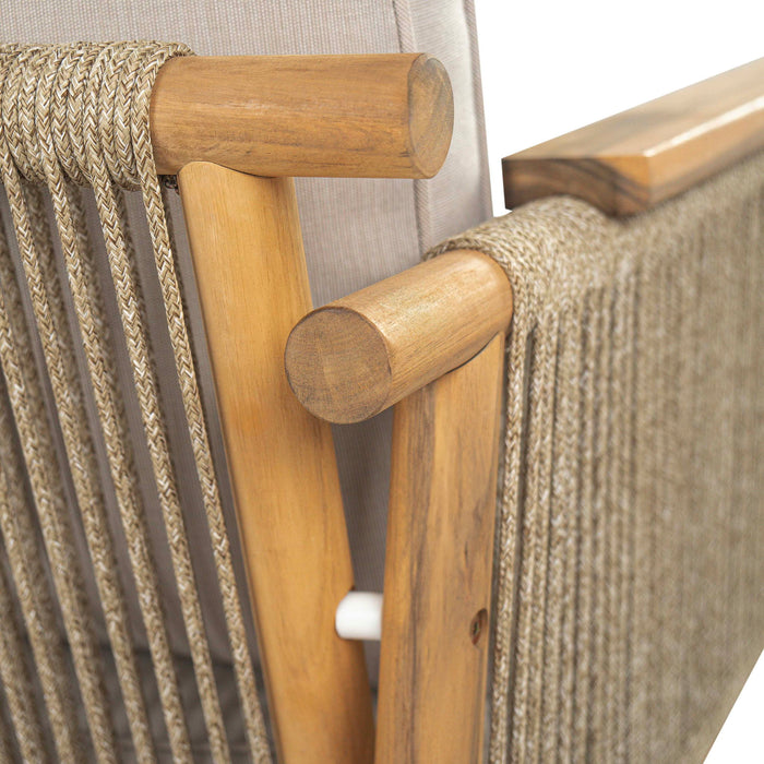 Sumbawa - Outdoor Club Chair - Teak / Beige