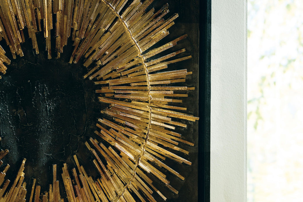 Buddins - Wall Art - Black / Gold Finish