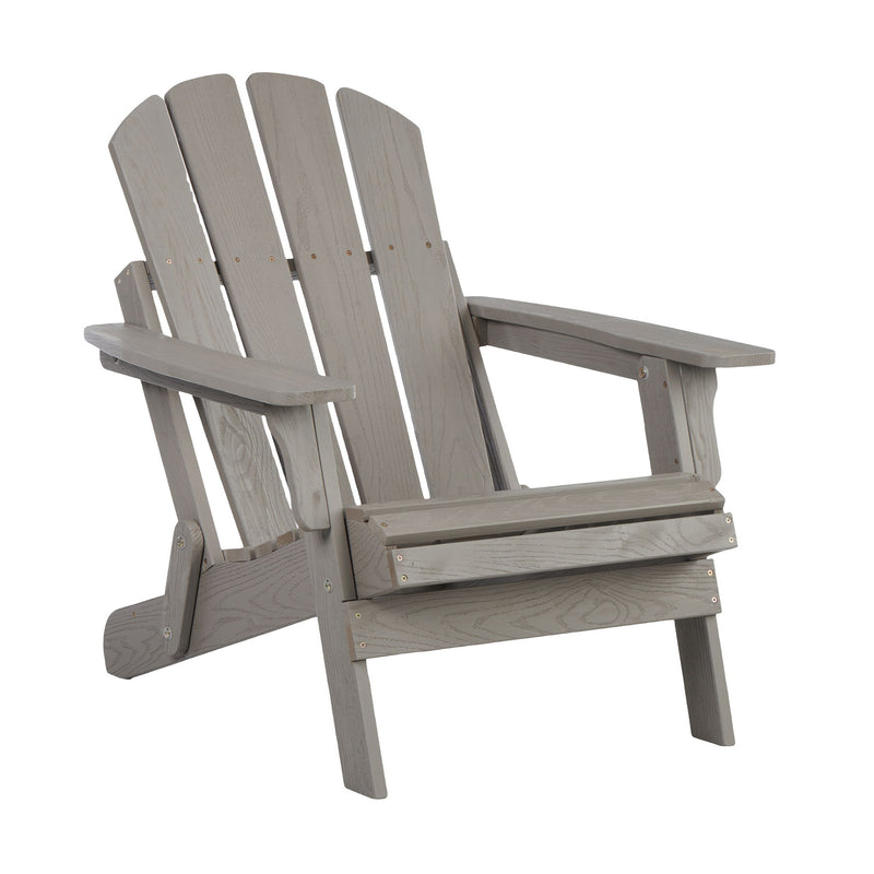 Oversize Outdoor Folding Adirondack Chair - Gray