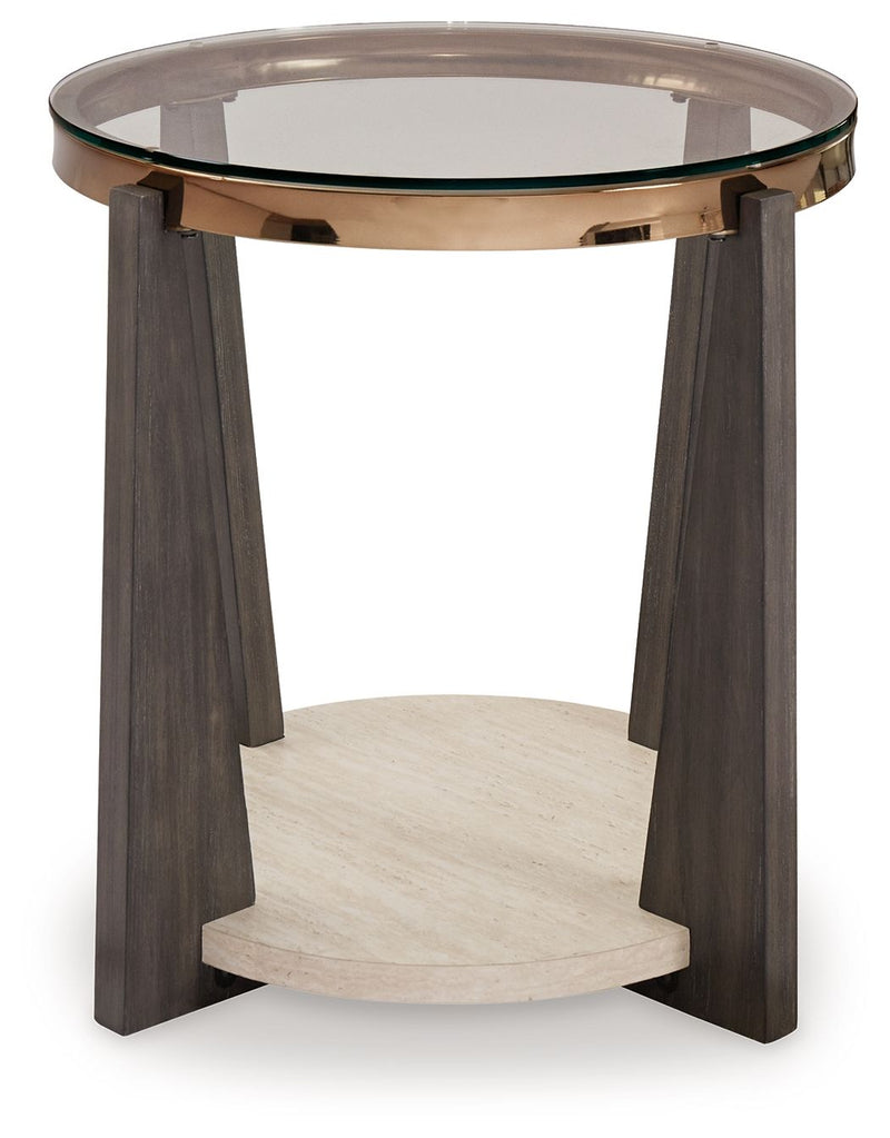 Frazwa - Round End Table - Multi