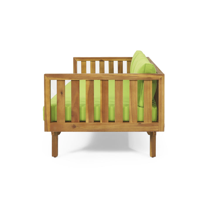 Claremont - 3 Seater Daybed Teak Acacia Wood Water Resistant Cushions