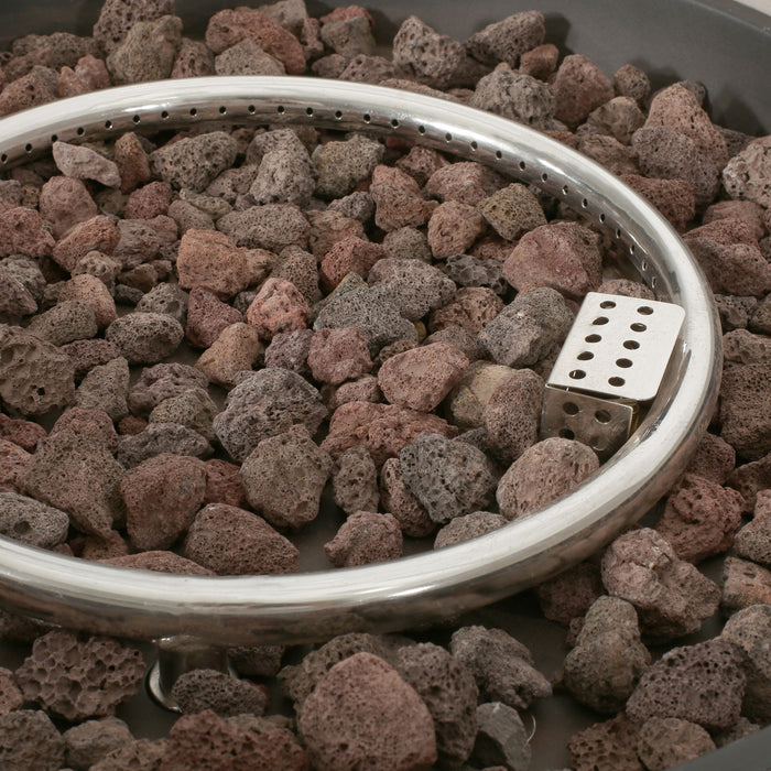 Modern Lightweight Concrete Outdoor Circular Fire Pit 50, 000 Btu