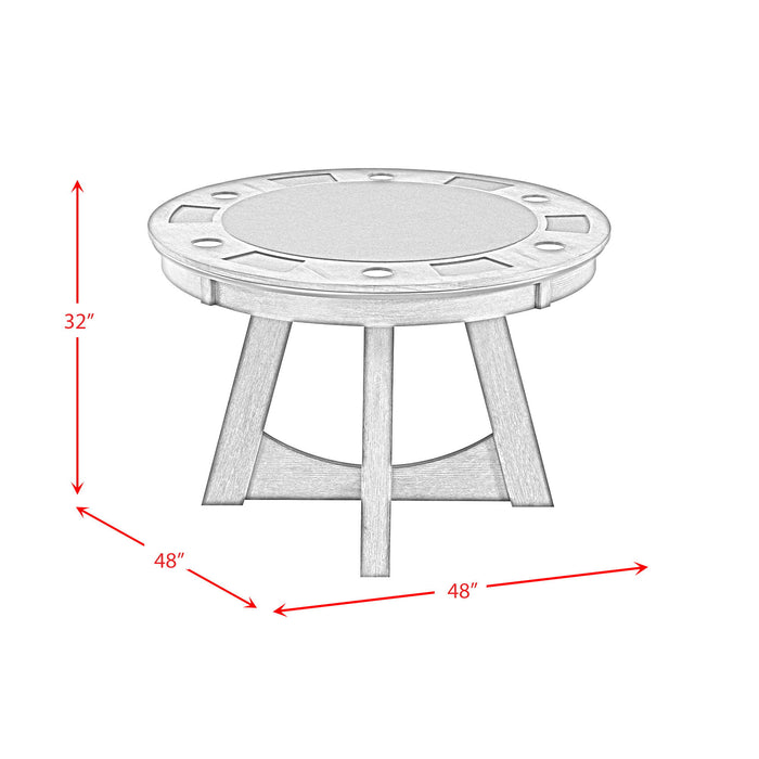 Prince - Round Game Table - Gray