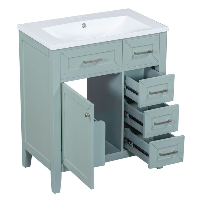 Modern Bathroom Vanity With Sink Combo, 3 Drawers
